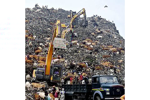 Landfill site in Guwahati